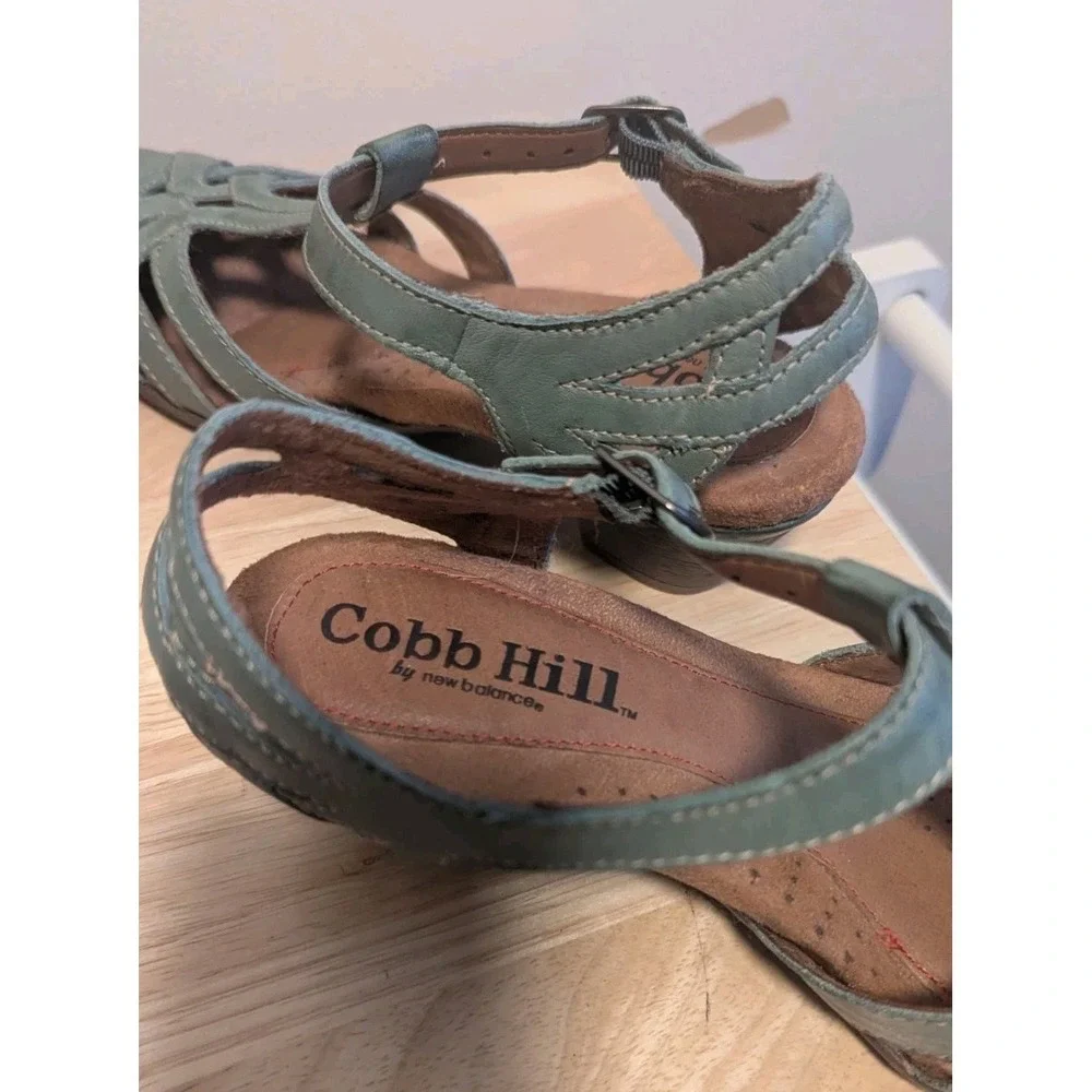 Cobb Hill by New Balance 7 Aubrey Sage Green T-Strap Comfort Dress Shoe Heels